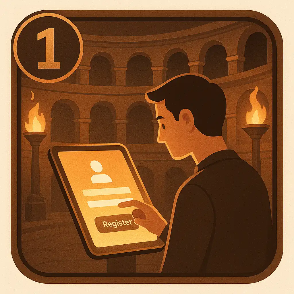 Register in the Arena illustration